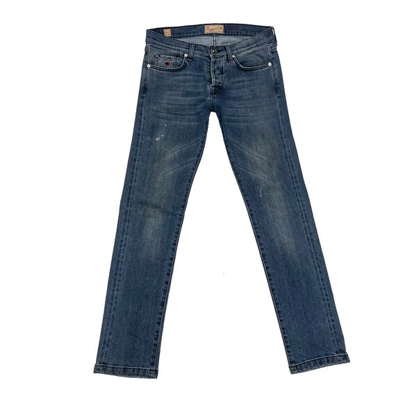 MARCO PESCAROLO Nerano Stretch Distressed Skinny JEAN Napoli Italy 44 Mens US 30